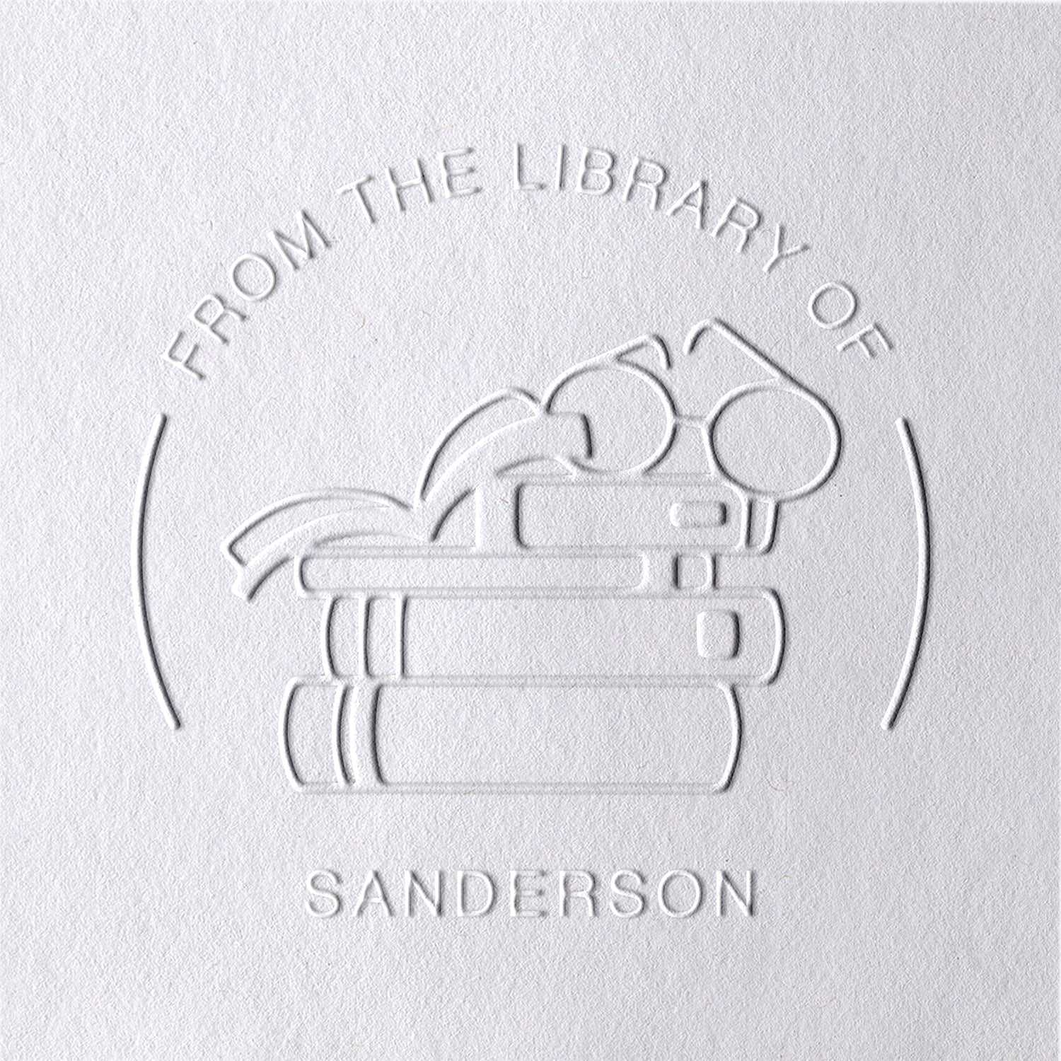 Chancela de Livro de Óculos Personalizada Chancela de Livro de Óculos Personalizada6-11