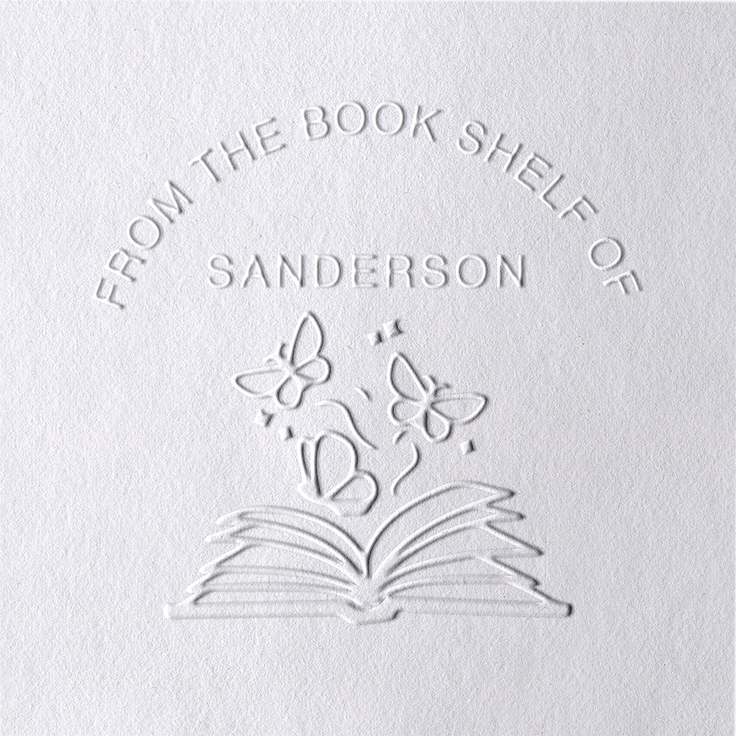 Chancela de Livros Borboleta Personalizada Chancela de Livros Borboleta Personalizada8-11