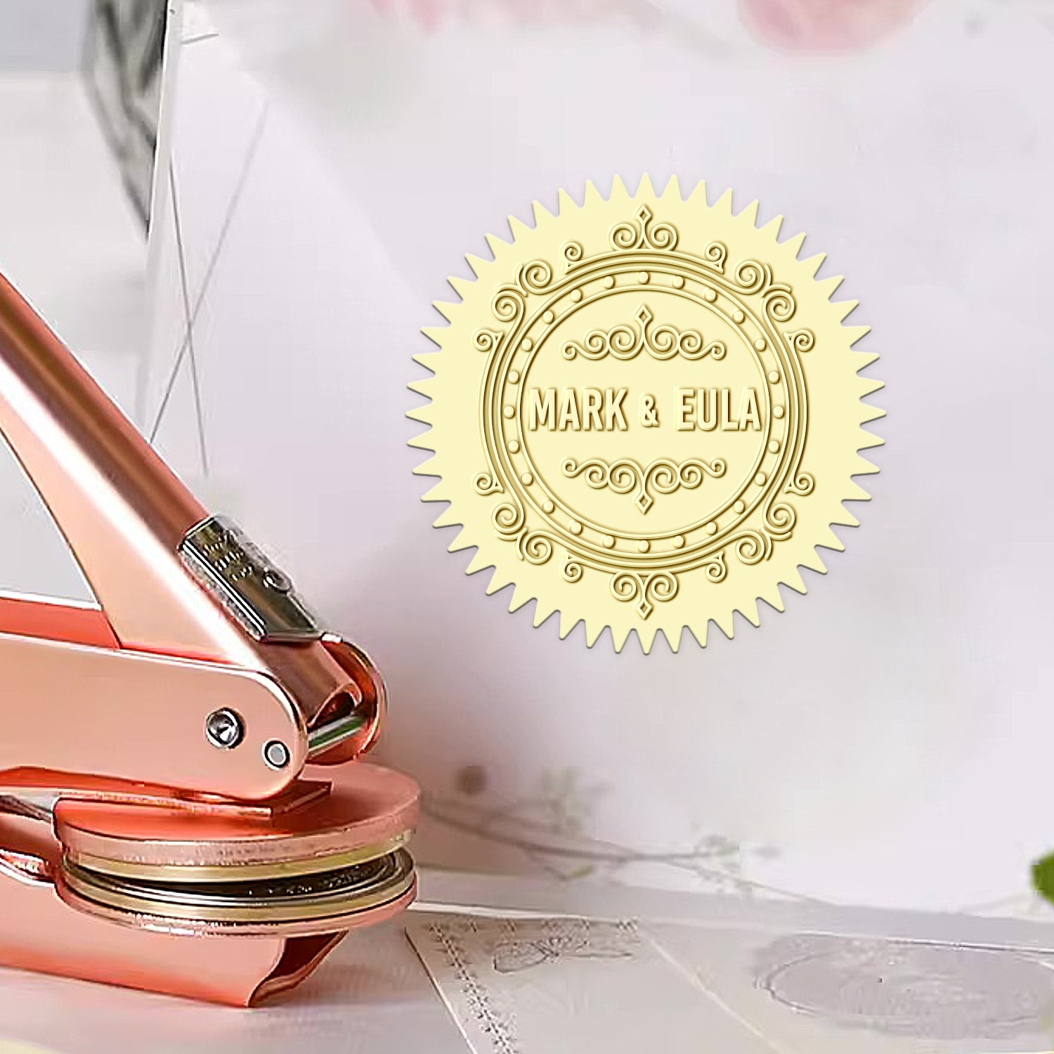 Chancela de Casamento para Relógio de Bolso Personalizado 1161