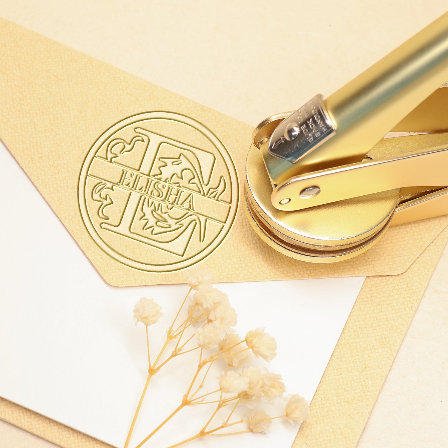 26 Letter Custom Floral Name Embosser - E E11