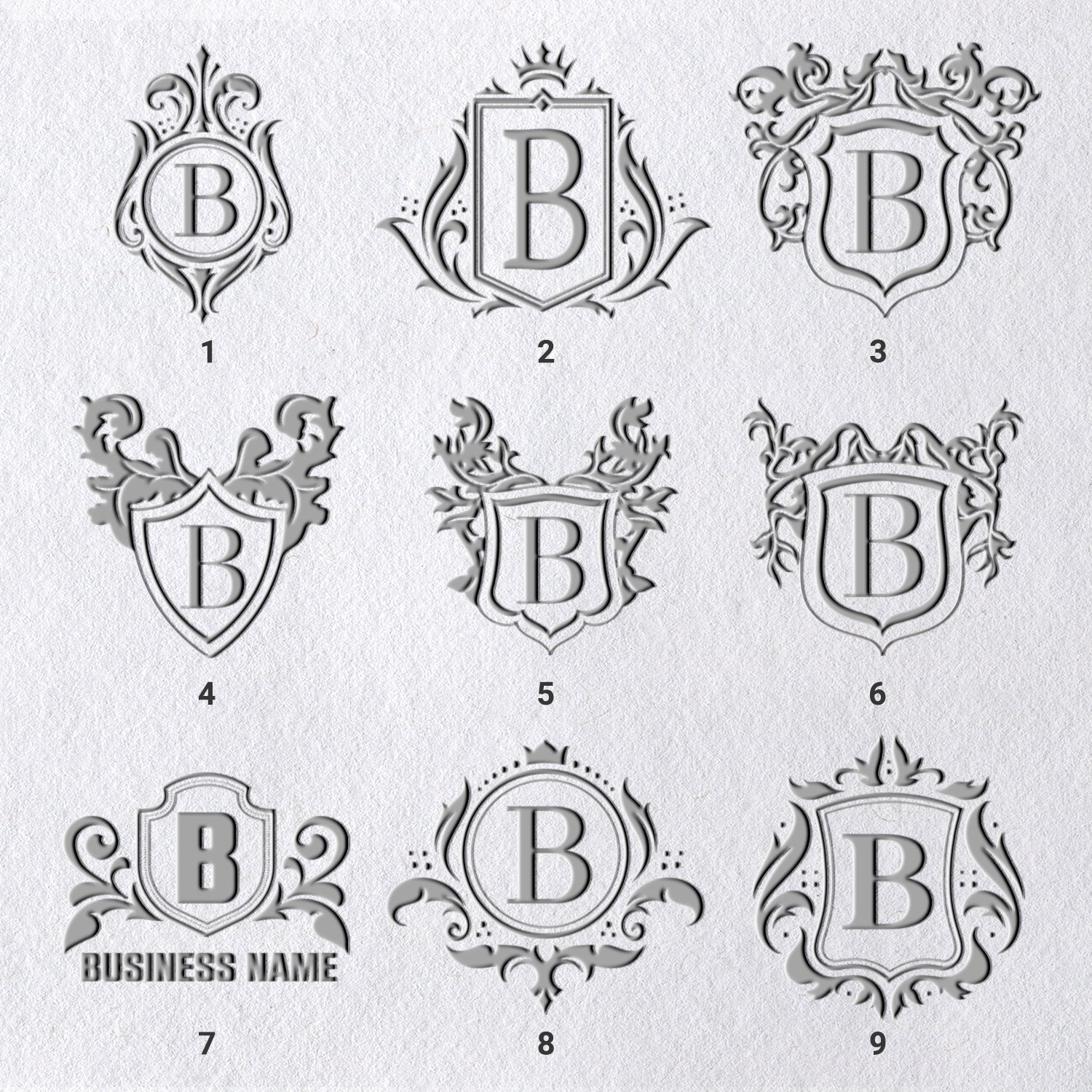 Chancela de Logótipo Personalizada (30 Designs) sku-111