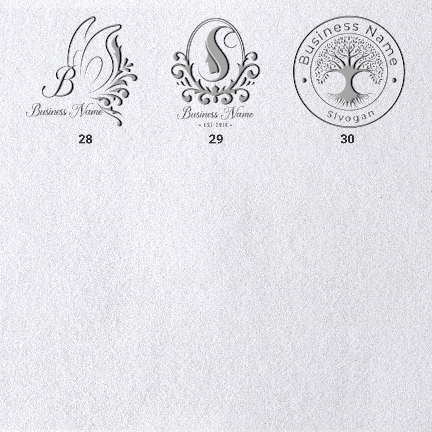 Chancela de Logótipo Personalizado (30 Designs) sku-41
