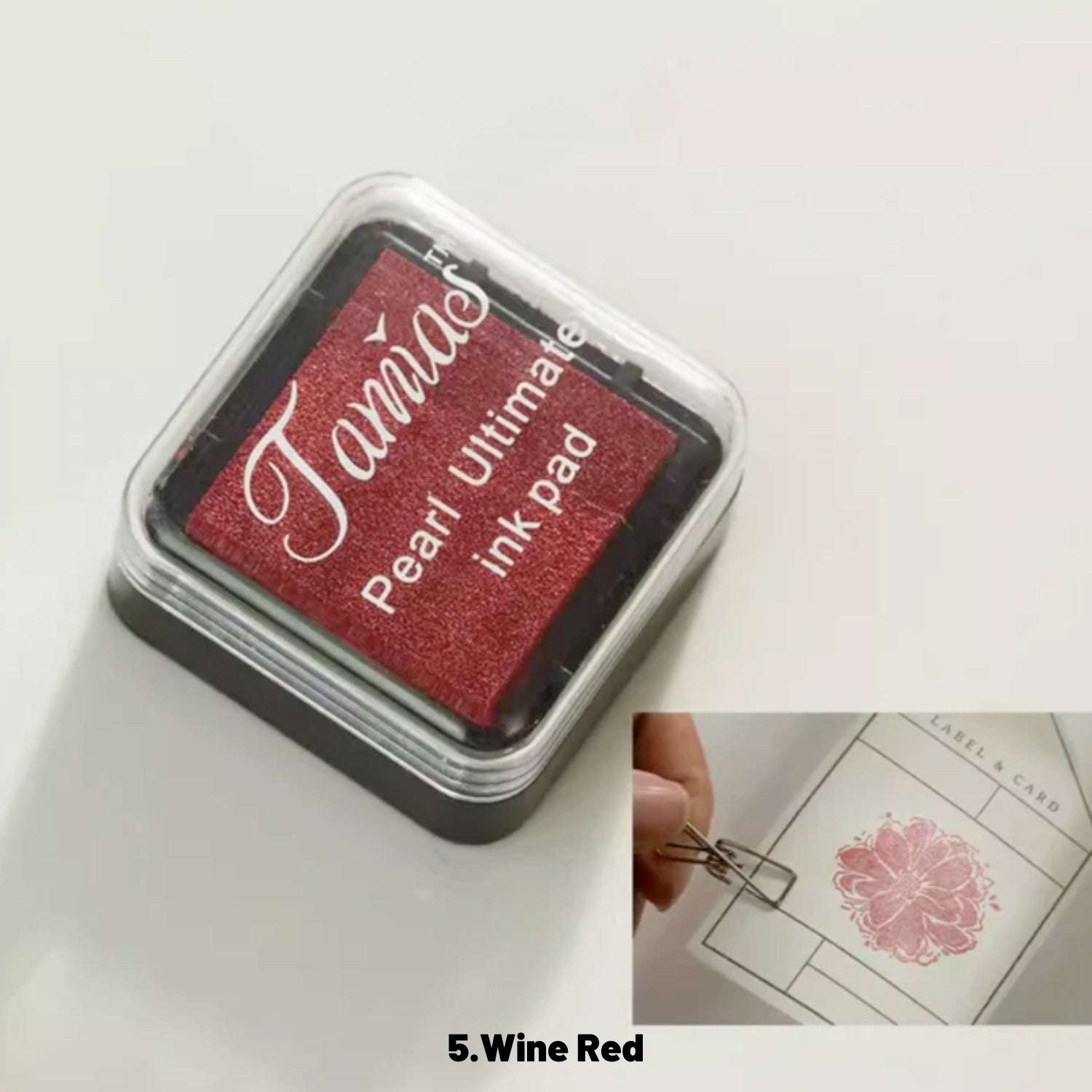 Almofada de Carimbo Mini Retro Perolado (8 Cores) 9