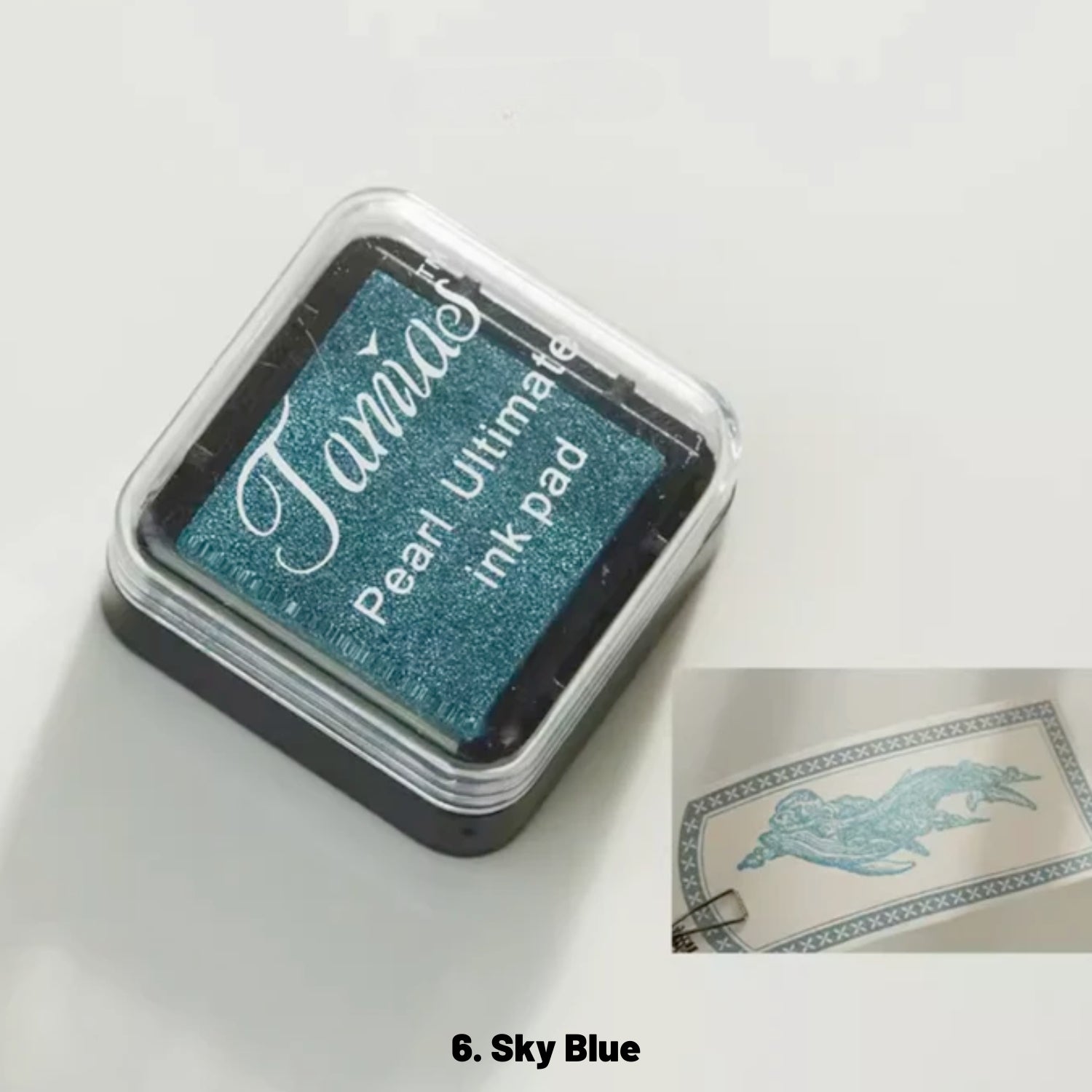 Almofada de Carimbo Mini Retro Perolado (8 Cores) 10