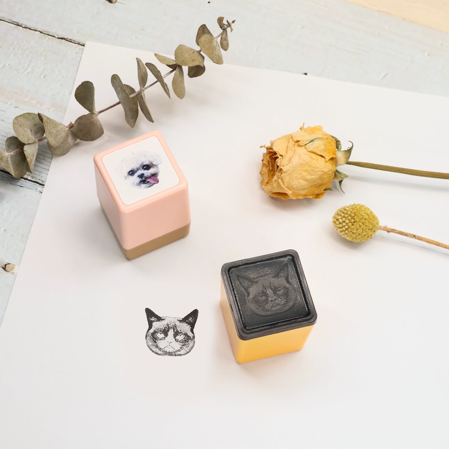 Carimbo de Retrato Personalizado de Cabeça de Animal de Estimação, Carimbo Personalizado de Gato e Cão a Partir de Fotografia, Carimbo Personalizado em Trabalhos, Carimbo para Crianças, Presente do Dia dos Namorados 16