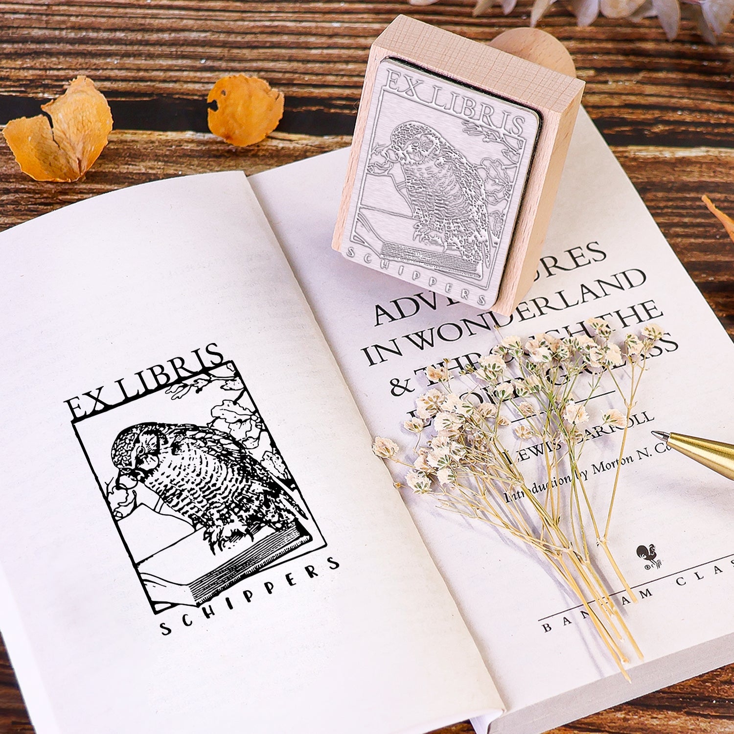 carimbo de borracha personalizado para livros uso capa de livro
