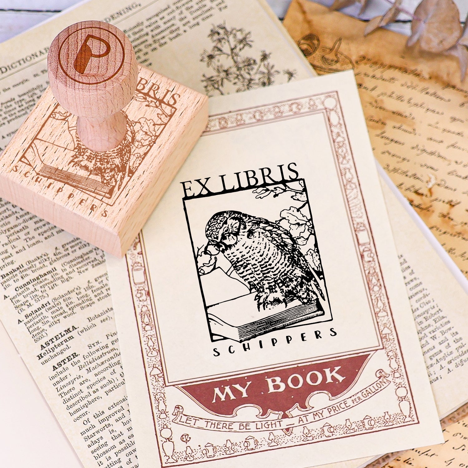 carimbo de borracha personalizado para livro uso livro 2