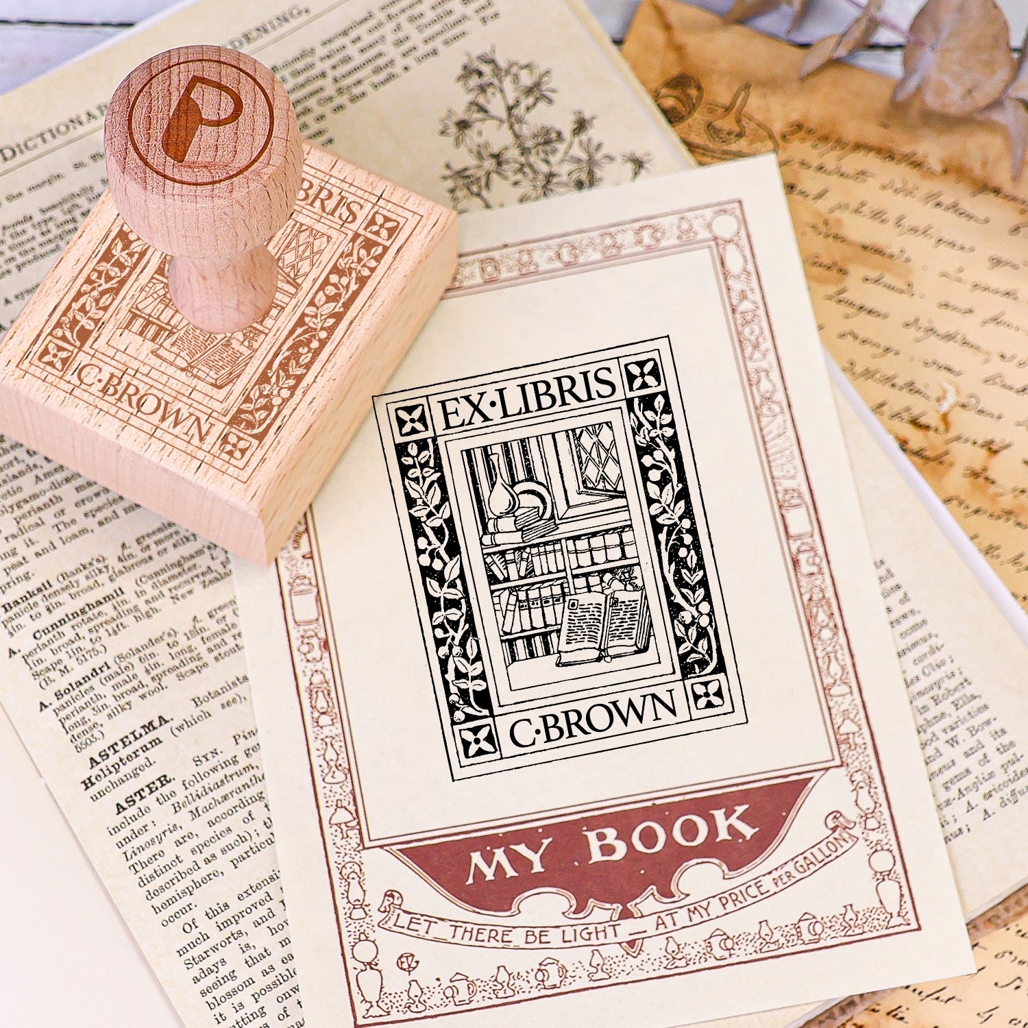 carimbo de borracha personalizado para livro uso livro 2