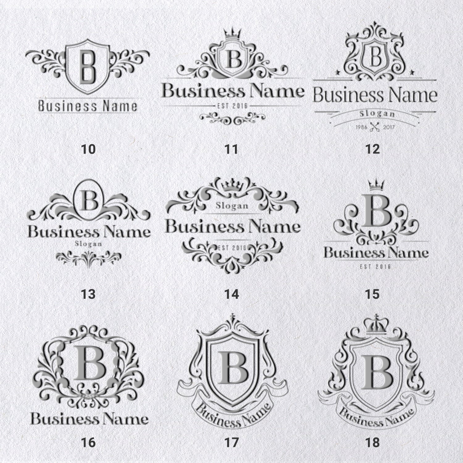 Chancela de Logótipo Personalizado (30 Designs) sku-211