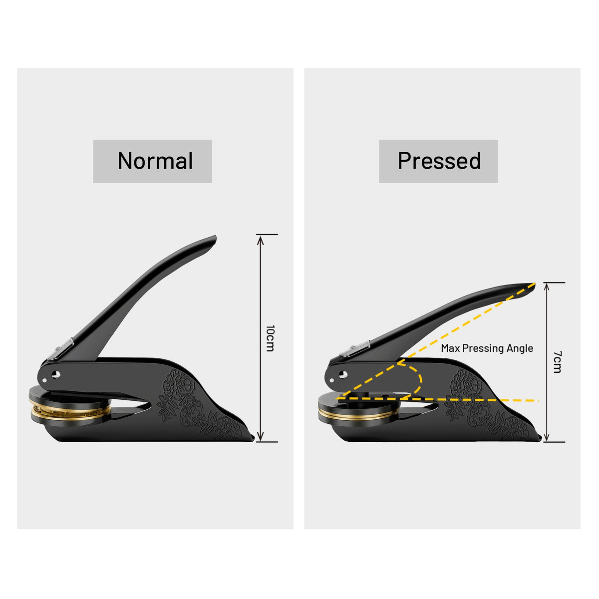 tutorial de chancela pressionada