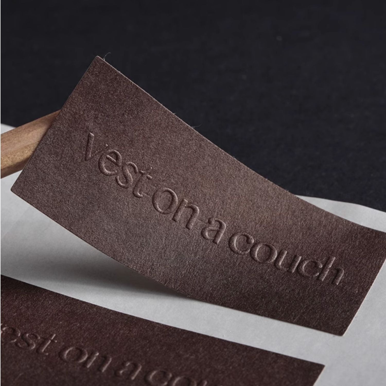 Autocolante Texturizado Gravado Personalizado - Etiqueta de Marca Ecológica21