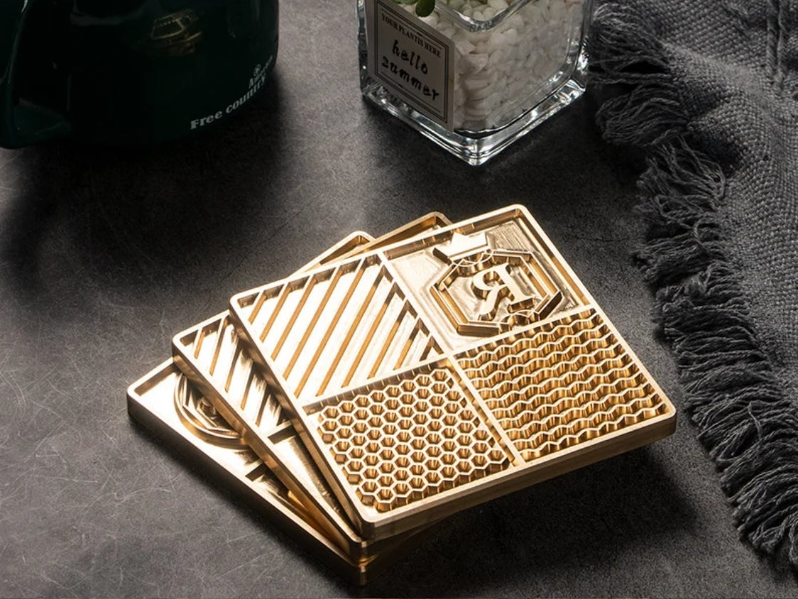Custom Extra-large And Extra-thick Brass Ice Cube Plate