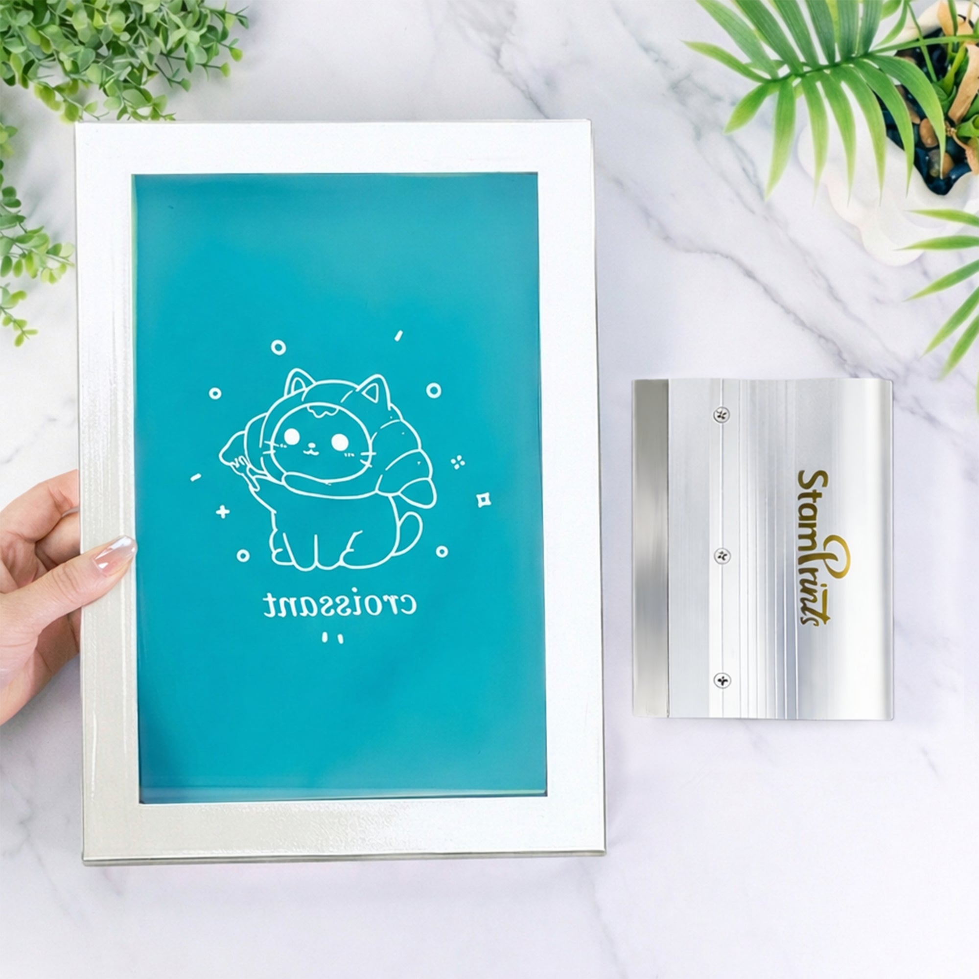 Moldura Personalizada de Serigrafia em Alumínio Pré-queimada2