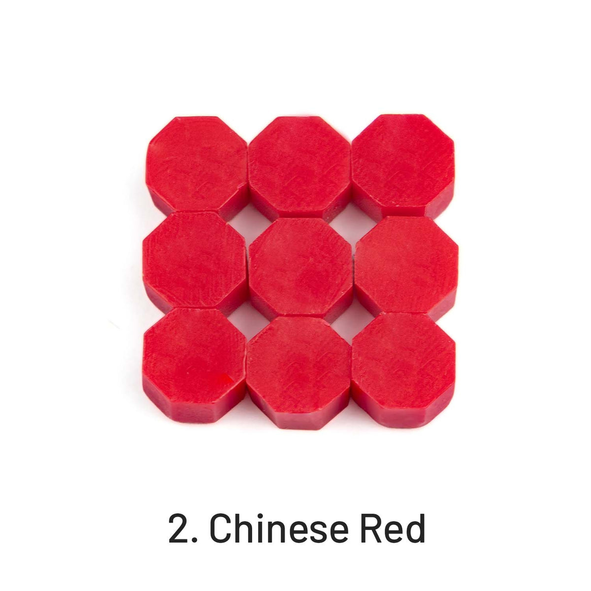 Pérolas de Lacre de Vedação Octogonais2. Vermelho Chinês