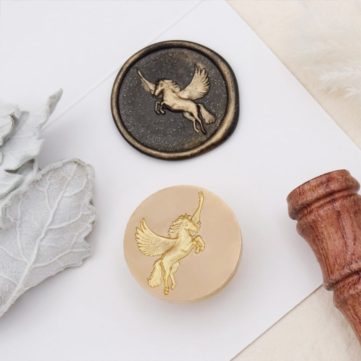 Stamprints Carimbo de Sinete de Lacre Pegasus Relevo 3D 3
