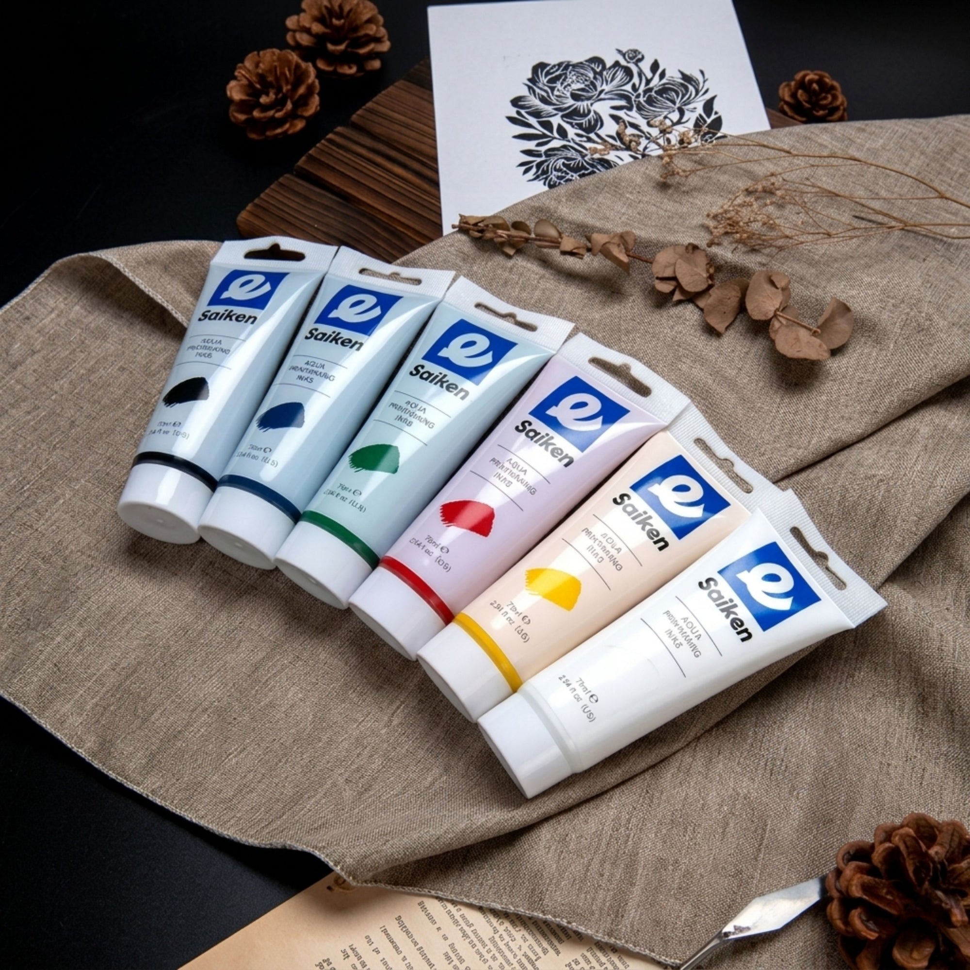 Vibrant Water-Based Pigment Ink - High-Opacity Stamp Ink for Paper & Boxes3